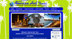Desktop Screenshot of americanhosttours.com